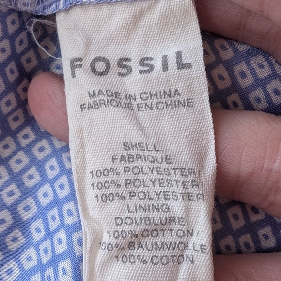 Fossil Blue Patterned Dress - Picture 2 of 7